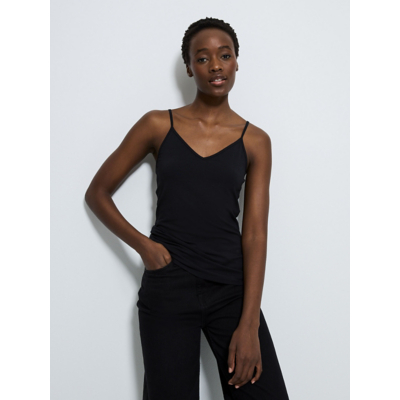 George Black Fitted V Neck Cami Top
