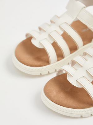 Glitter Trim Gladiator Sandals Kids George at ASDA