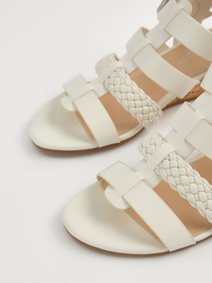 Asda Clearance Wedge Sandals Asda Black Plaited Strap Low Wedge