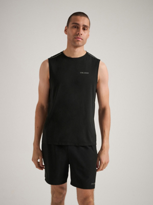 Gym Locker Black Reflective Vest | Men | George at ASDA