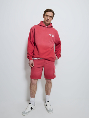 Red Un-Limited Heavy Jersey Cargo Shorts Men George at ASDA