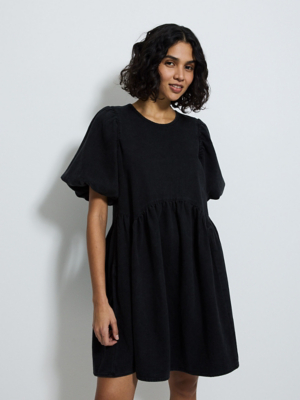george asda denim dress Denim Long Sleeve Zip Front Midi Dress | Women