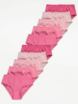 Pink Briefs 10 Pack