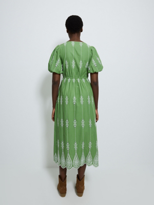 asda green dress G21 Green Satin Wrap Front Dress | Sale & Offers
