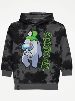 Толстовка с капюшоном Among Us Grey Camouflage