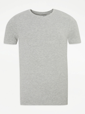 Grey Muscle Fit T-Shirt Men George at ASDA