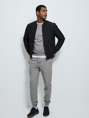Grey Cuffed Joggers Men George at ASDA