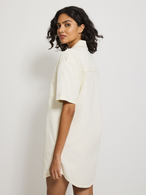 dakota denim dress En Saison Mini – TrenLend 尺寸:29 feminine detail that gives edc Womens Denim White Zara