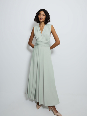 asda green dress Sage Slinky Multiway Midi | Women Gift for Pastor