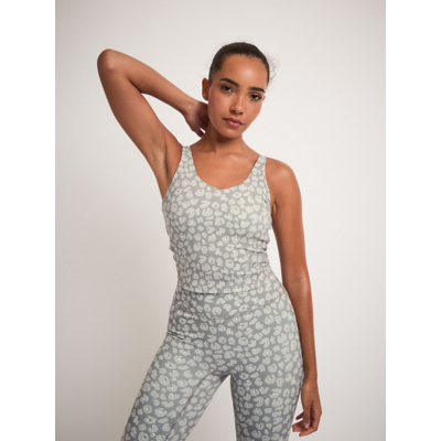 George Gym Locker Grey Animal Print V Neck Vest - Multi