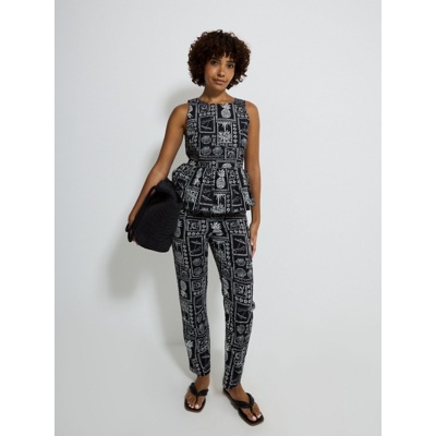 George Black Postcards Lightweight Tapered Trousers