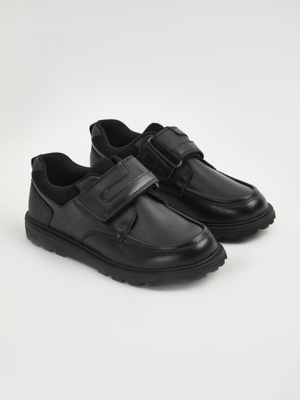 Black Leather Chunky Apron Shoes | Men | George at ASDA