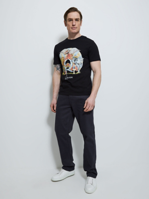 Official Queen 'A Day At The Races' Album Cover T-Shirt - Men's Unisex Black Band Tee