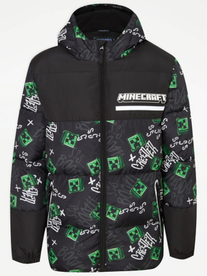 Minecraft Creeper Padded Jacket | Kids | George at ASDA