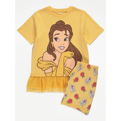 George Disney Belle Tutu Short Pyjamas - Yellow