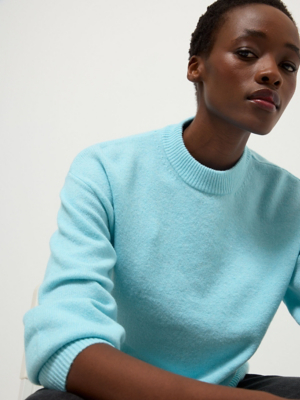 Aqua Crew Neck Jumper