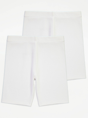 White Cycling Shorts Pack