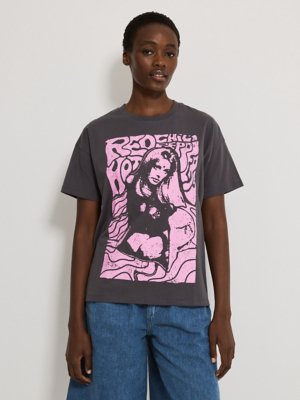 Red Hot Chilli Peppers Charcoal Band T-Shirt | Women | George at ASDA