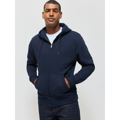 George Navy Zip Up Hoodie