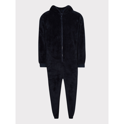 George Navy Fleece Zip Onesie