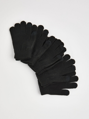 Black Magic Gloves Pack Kids George at ASDA