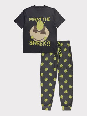 Shrek Black Short Sleeve Pyjamas Gift Set | Men | George at ASDA