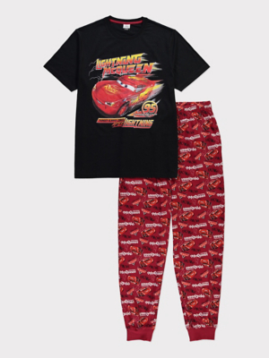 Lightning Mcqueen Adult Jammies Disney Cars Pyjamas Gift Set Men