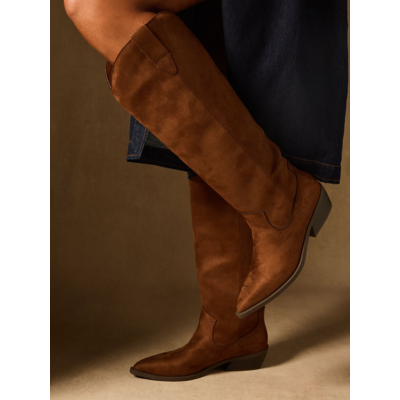 George Tan High Leg Western Cowboy Boots