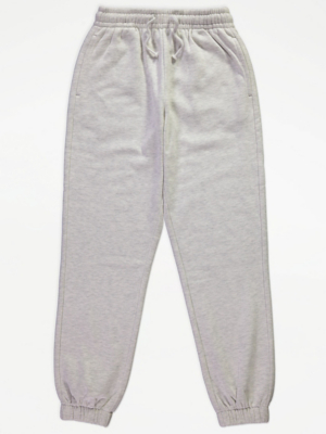 Grey Marl Plain Joggers