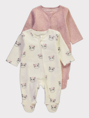 Clothing Online Newborn Baby Girl Sainsbury Baby Grows Shop Tiny - Main Image