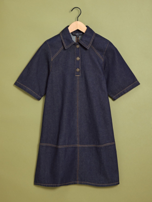 denim dress fall family photos Light Pearl Snap (Infant-Adult) – Cowkid Clothing Company Denim Maxi Dresses for Color:Flower Purple jonathan simkhai