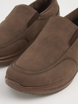 Chocolate Brown Slip On Shoes | Men | George at ASDA