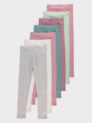 Ribbed Leggings 7 Pack