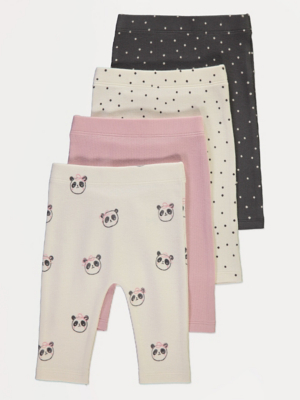 Shorts Asda Boys Leggings Floral Ribbed Leggings Pack