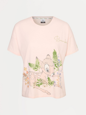 Disney Bambi Pink Short Sleeve Pyjamas Lingerie George at ASDA