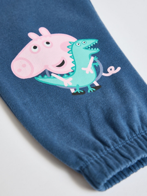 Ensemble Peppa Pig George Pig Et M. Dinosaure - T-shirt Et Short Garçon - Licence Officielle - Taille Élastique - Pour Été, Aventure
