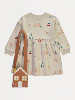 christmas dress asda Christmas Red Disco Party Dress | Kids