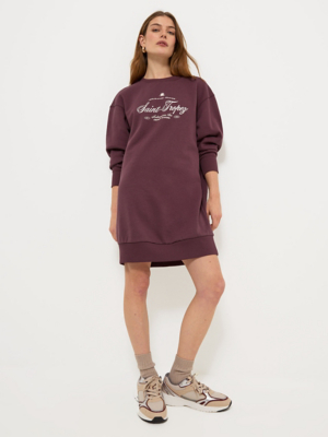 Mauve Saint Tropez Sweater Dress | Women | George at ASDA