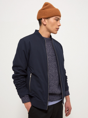 Navy Lightweight Smart Bomber Jacket
