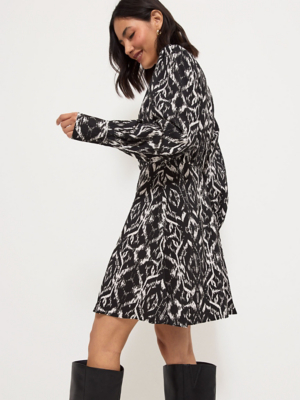 Christmas Black Bauble Button Front Midi Dress | Women | George at ASDA