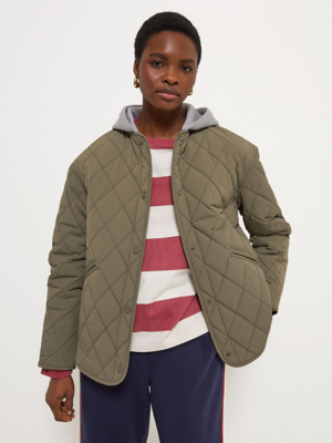 Sage Green Quilted Jersey Gilet | Women | George at ASDA