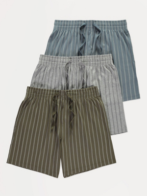 Striped Jersey Shorts 3 Pack