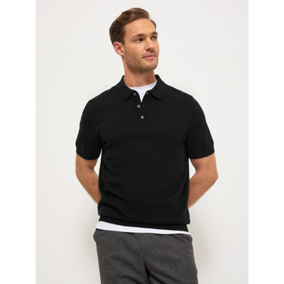 George Black Pure Cotton Short Sleeve Knitted Polo