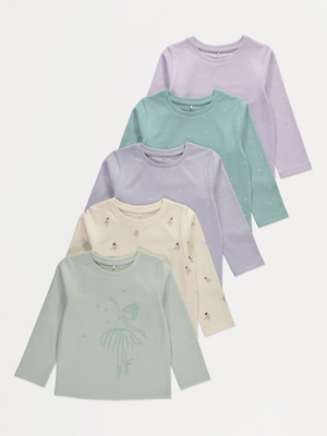 T-shirt Basique George Girls – Rose, 100% Coton, Taille 4-5 Ans (Occasion Parfait état)