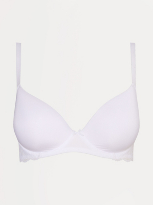 Lace Trim Padded T-shirt Bra