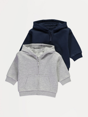 Zip Up Hoodies 2 Pack