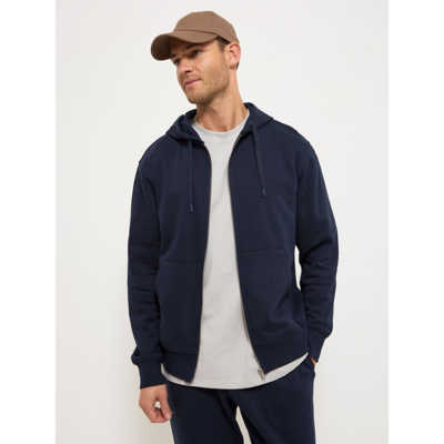 George Navy Zip Through Hoodie