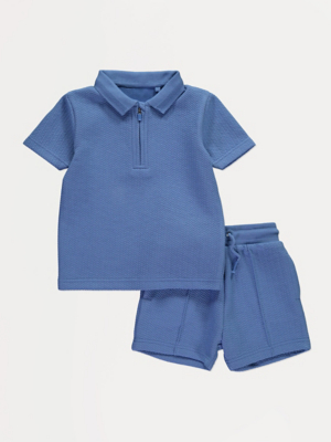 T-shirt Garçon George, Coton Bleu, Manches Courtes, Taille 5-6 Ans (très Bon état)
