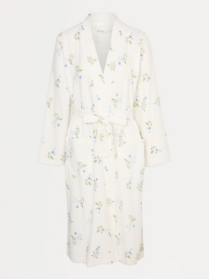 asda ladies dressing gowns Cream Floral Waffle Gown | Lingerie Nalani