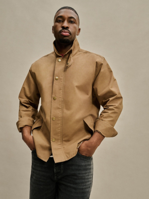 Light Tan Corduroy Collar Barn Jacket